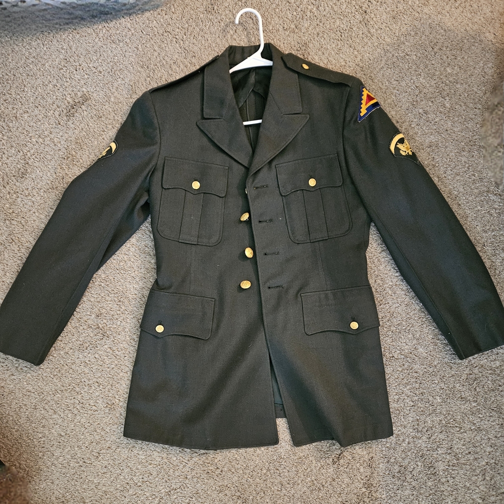 Men's Black Military Style Jacket